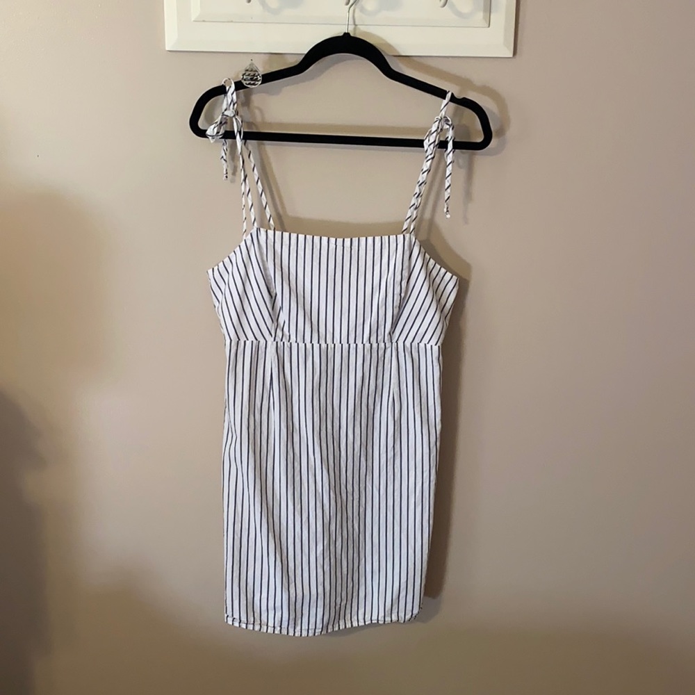PacSun White/Blue Striped Dress